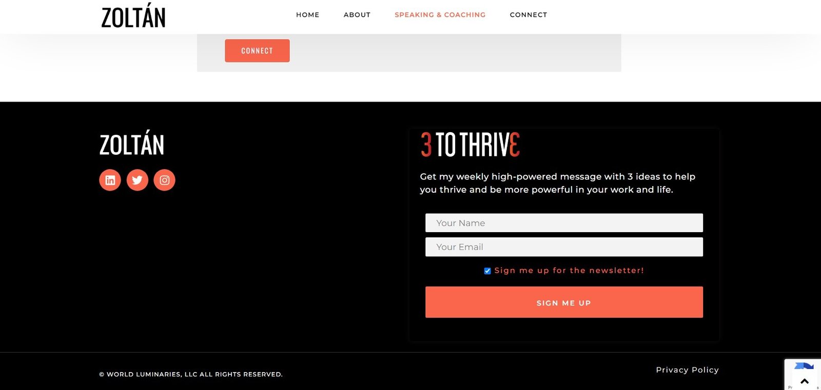 Funnel Website Subscription Form